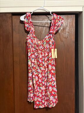 BeBop Red Floral Mini Dress